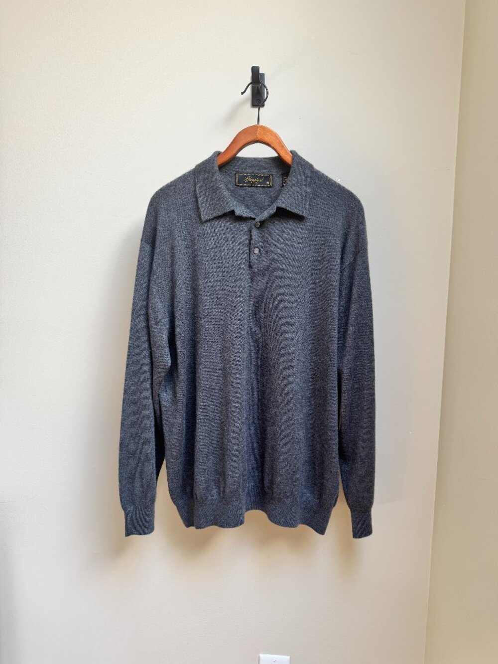 Glenshiel 100% Cashmere Mens Polo Sweater
